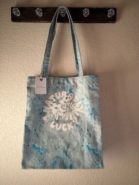 Lucky Brand Light Blue Marble 'Natural Luck' Tote